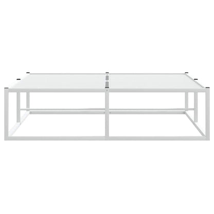 vidaXL Bed Frame without Mattress White 120x200 cm Metal