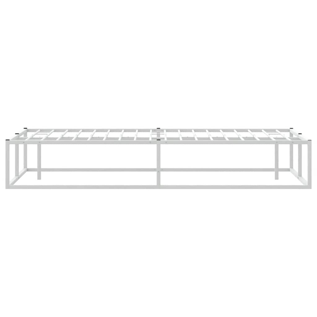 vidaXL Bed Frame without Mattress White 160x200 cm Metal