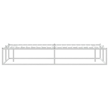 vidaXL Bed Frame without Mattress White 160x200 cm Metal