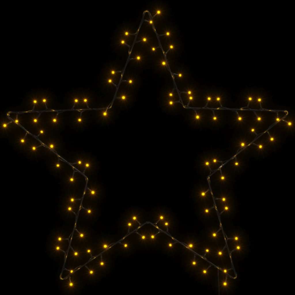 vidaXL Christmas Lights Star Silhouette 115 LEDs Warm White