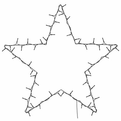 vidaXL Christmas Lights Star Silhouette 80 LEDs Warm White