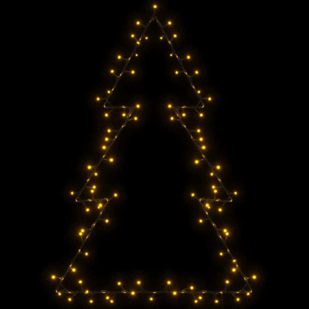 vidaXL Christmas Lights Christmas Tree Silhouette 115 LEDs Warm White