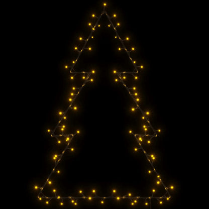 vidaXL Christmas Lights Christmas Tree Silhouette 115 LEDs Warm White