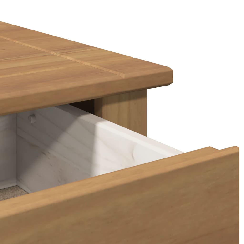 vidaXL Bedside Cabinet PANAMA 46x40x57 cm Solid Wood Pine