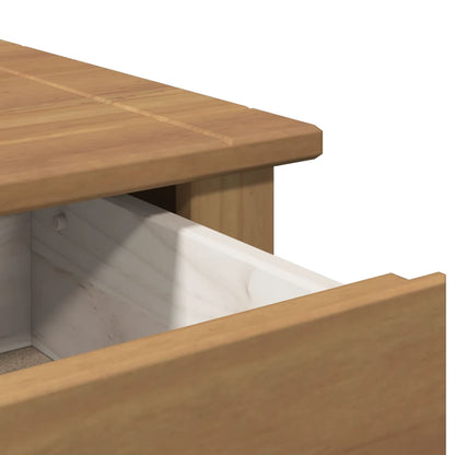 vidaXL Bedside Cabinet PANAMA 46x40x57 cm Solid Wood Pine