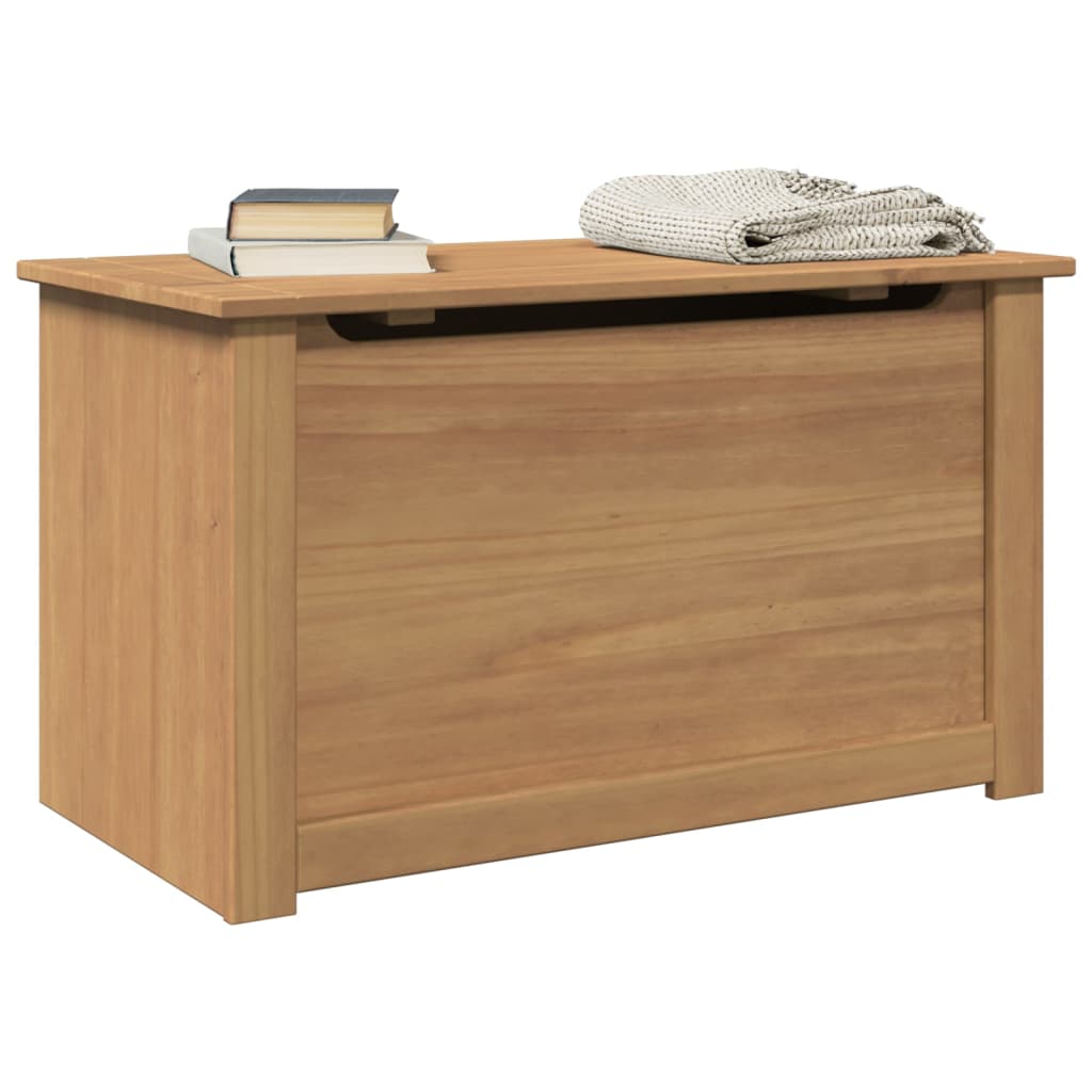 vidaXL Storage Chest with Lid PANAMA 79x42x46 cm Solid Wood Pine