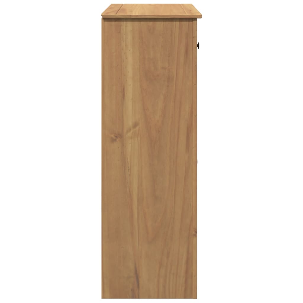 vidaXL Shoe Cabinet PANAMA 80x40x114 cm Solid Wood Pine