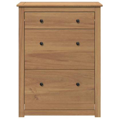 vidaXL Shoe Cabinet PANAMA 80x35x105 cm Solid Wood Pine