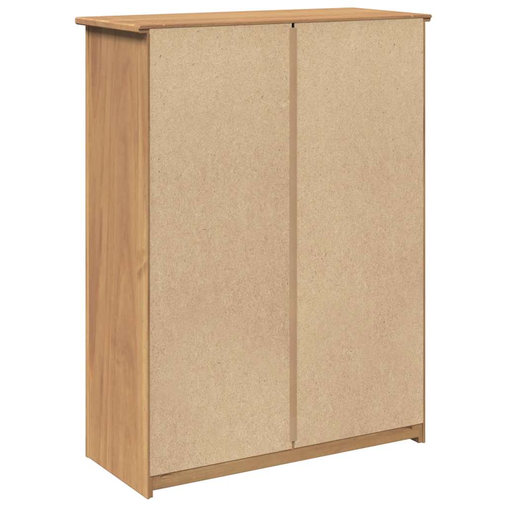 vidaXL Shoe Cabinet PANAMA 80x35x105 cm Solid Wood Pine