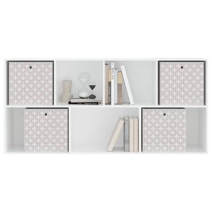 vidaXL Foldable Storage Boxes 4 pcs Cream 32x32x32 cm Non-woven Fabric