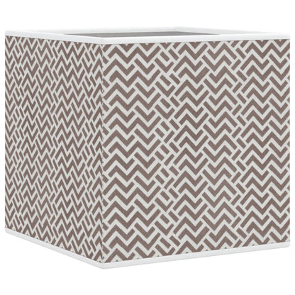 vidaXL Foldable Storage Boxes 10 pcs Brown 32x32x32 cm Non-woven Fabric