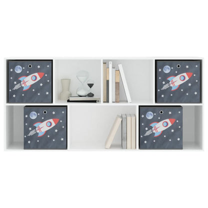 vidaXL Foldable Storage Boxes 4 pcs Grey 32x32x32 cm Non-woven Fabric