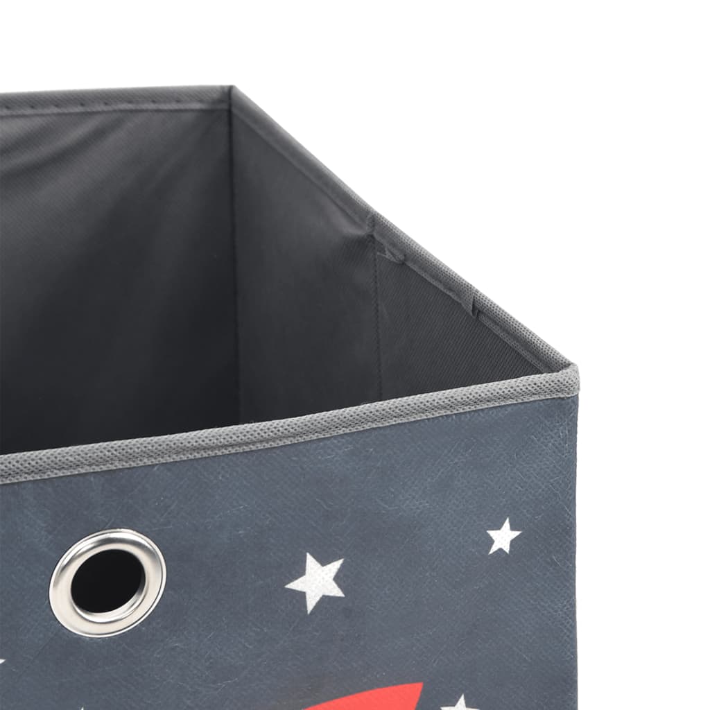 vidaXL Foldable Storage Boxes 10 pcs Grey 32x32x32 cm Non-woven Fabric