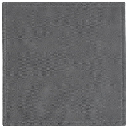 vidaXL Foldable Storage Boxes 10 pcs Grey 32x32x32 cm Non-woven Fabric