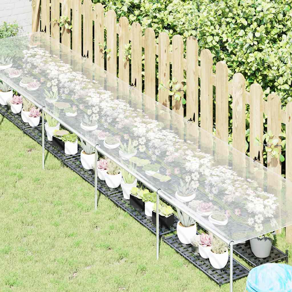vidaXL Plant Cover | Transparent and black | Polyethylene | 1 x 5 metres