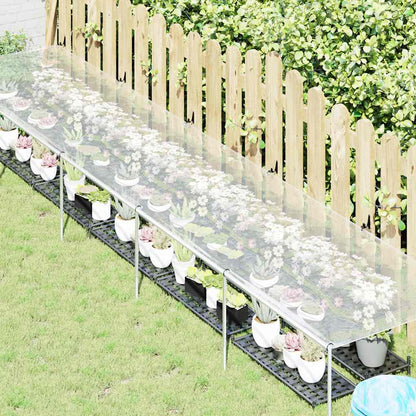 vidaXL Plant Cover | Transparent and black | Polyethylene | 1 x 5 metres
