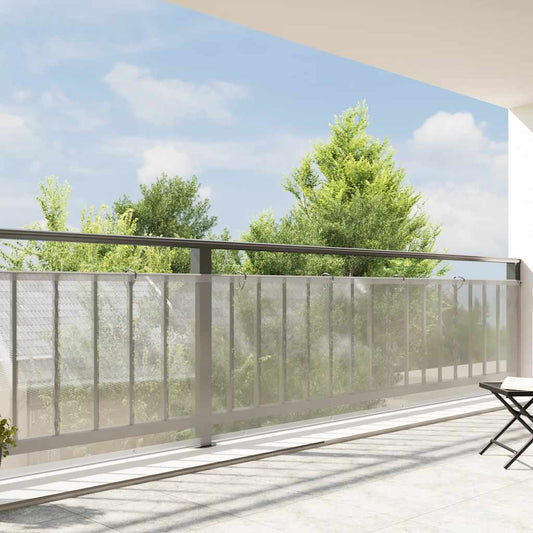 vidaXL Plant Cover | Transparent and black | Polyethylene | 1 x 8 m | Durable