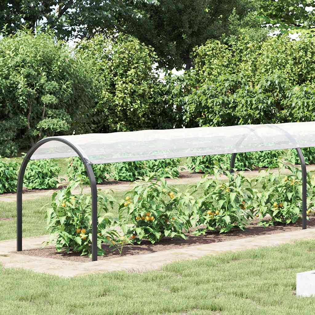vidaXL Plant Cover with Eyelets 1x10 m Polyethylene