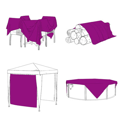 vidaXL Plant Cover with Eyelets 2x5 m Polyethylene