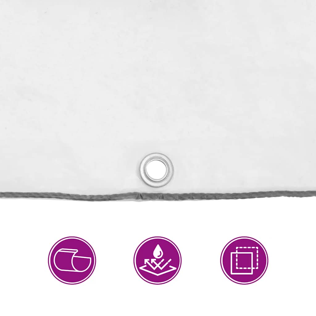 vidaXL Plant Cover with Eyelets 2x8 m Polyethylene