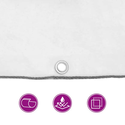 vidaXL Plant Cover with Eyelets 2x8 m Polyethylene