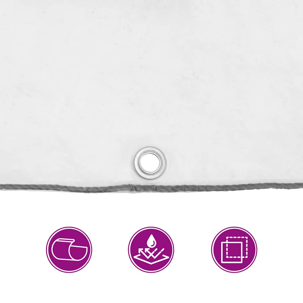 vidaXL Plant Cover with Eyelets 3x8 m Polyethylene