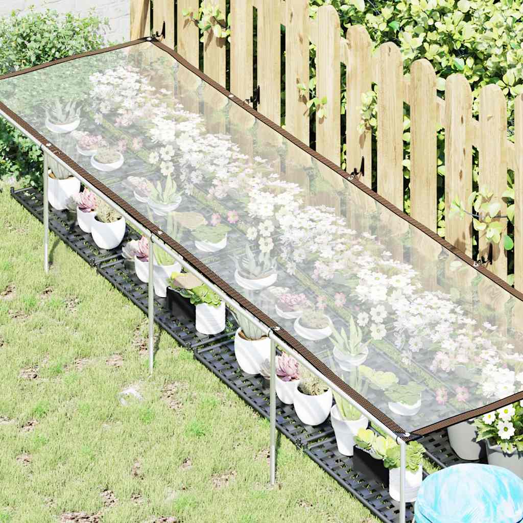 vidaXL Plant Cover with Eyelets 1x4 m Polyethylene