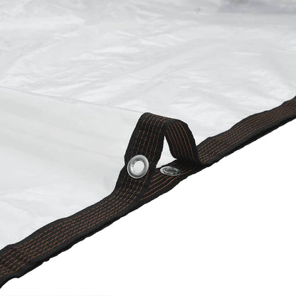 vidaXL Plant Cover with Eyelets 1x4 m Polyethylene
