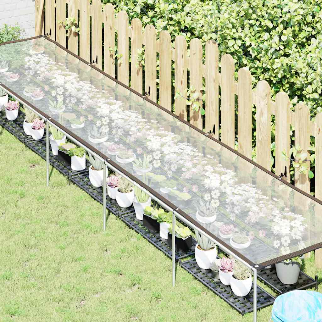 vidaXL Plant Cover | Transparent and black | Polyethylene | 1x5 meters