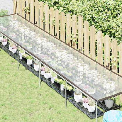 vidaXL Plant Cover | Transparent and black | Polyethylene | 1x5 meters