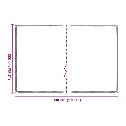 vidaXL Plant Cover with Eyelets 2x3 m Polyethylene