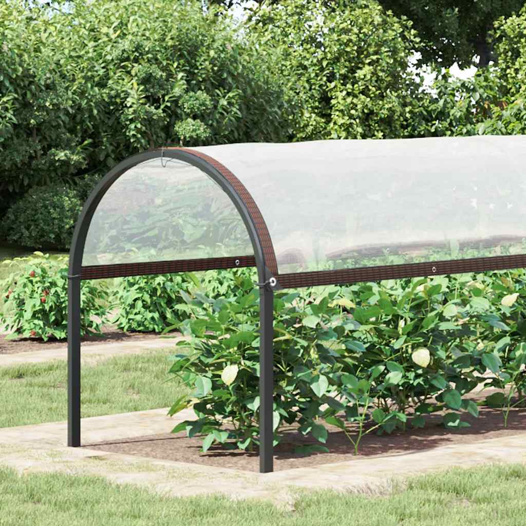 vidaXL Plant Cover with Eyelets 2x10 m Polyethylene