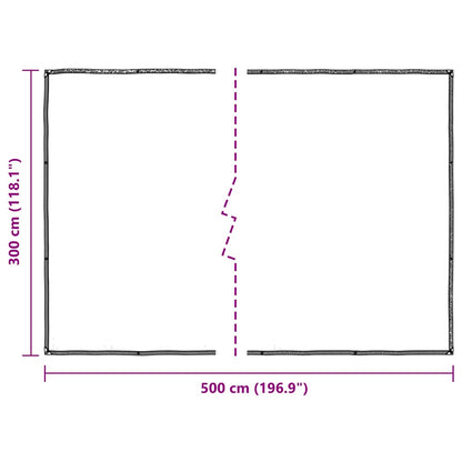 vidaXL Plant Cover with Eyelets 3x5 m Polyethylene