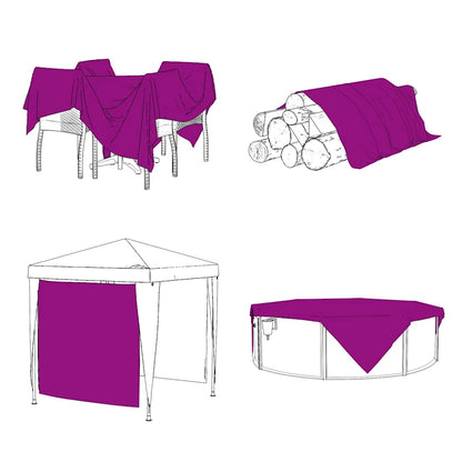 vidaXL Plant Cover with Eyelets 1x3 m PVC