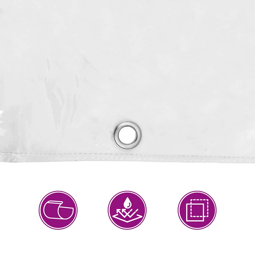 vidaXL Plant Cover with Eyelets 1x6 m PVC