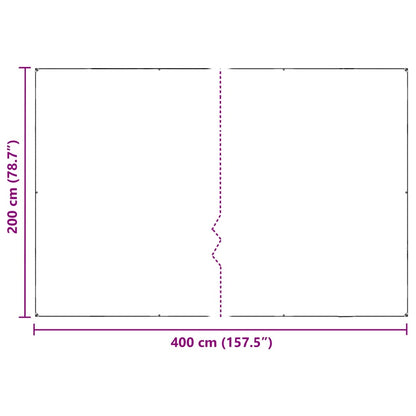 vidaXL Plant Cover with Eyelets 2x4 m PVC