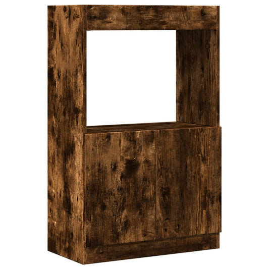 vidaXL Highboard Smoked Oak 63x33x100 cm Engineered Wood