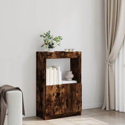 vidaXL Highboard Smoked Oak 63x33x100 cm Engineered Wood