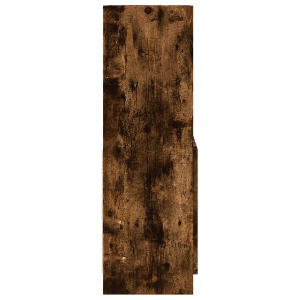 vidaXL Highboard Smoked Oak 63x33x100 cm Engineered Wood