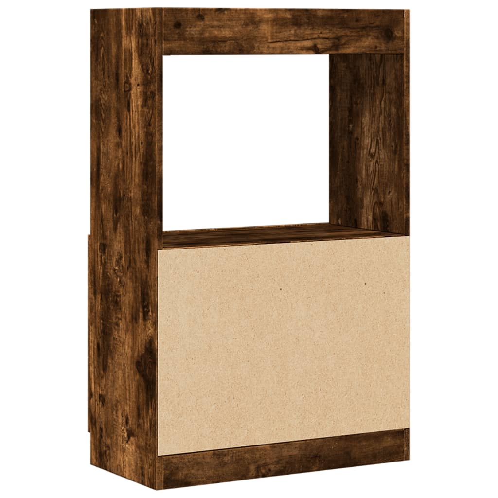 vidaXL Highboard Smoked Oak 63x33x100 cm Engineered Wood