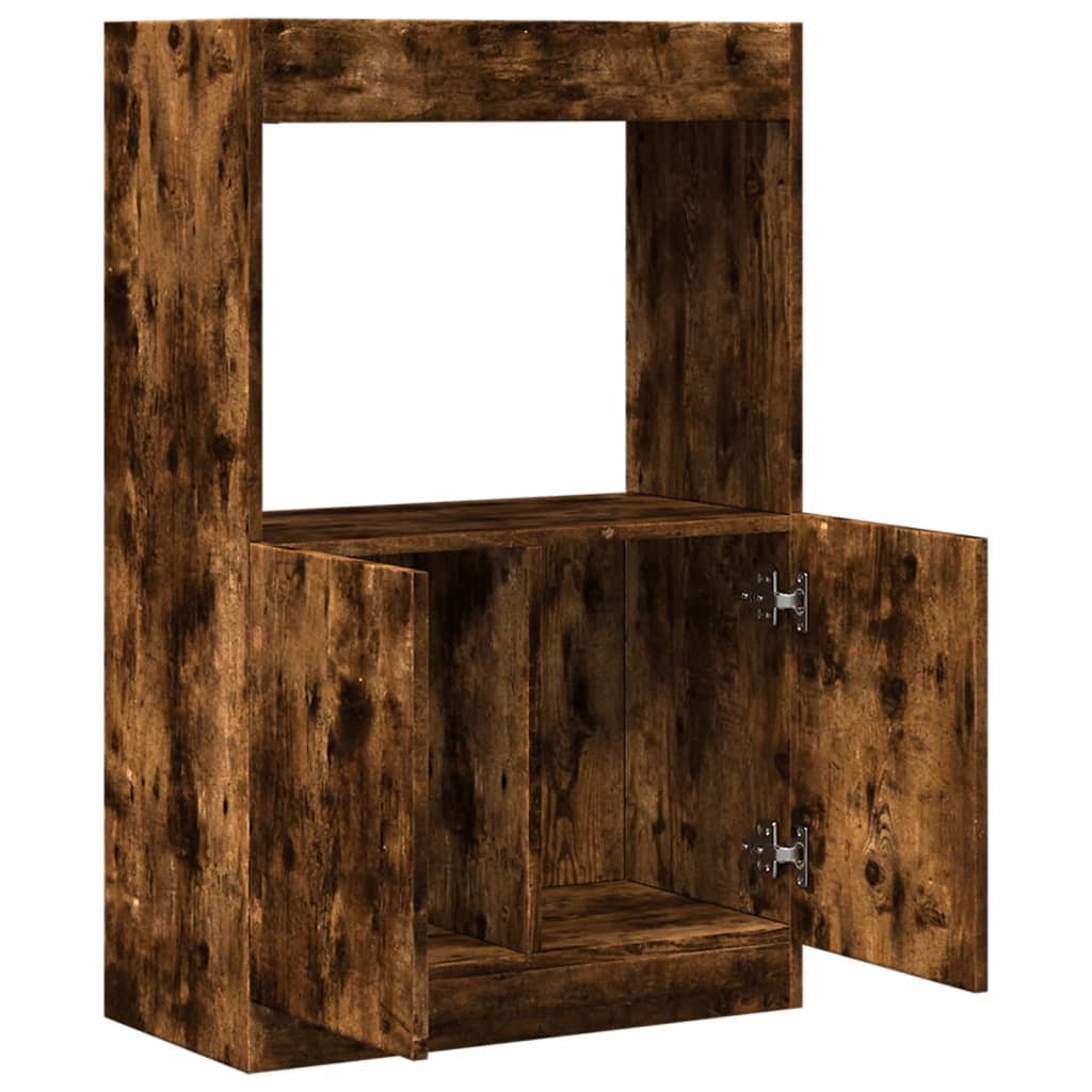 vidaXL Highboard Smoked Oak 63x33x100 cm Engineered Wood