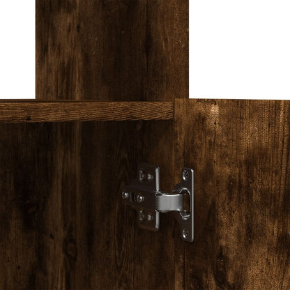 vidaXL Highboard Smoked Oak 63x33x100 cm Engineered Wood