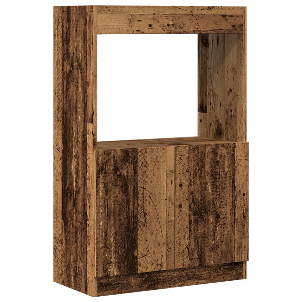 vidaXL Highboard Old Wood 63x33x100 cm Engineered Wood