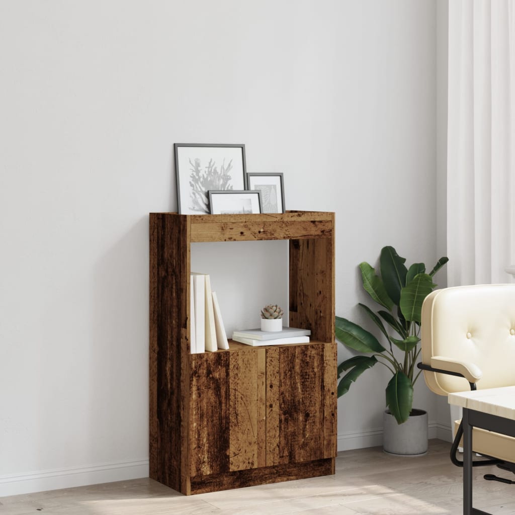 vidaXL Highboard Old Wood 63x33x100 cm Engineered Wood