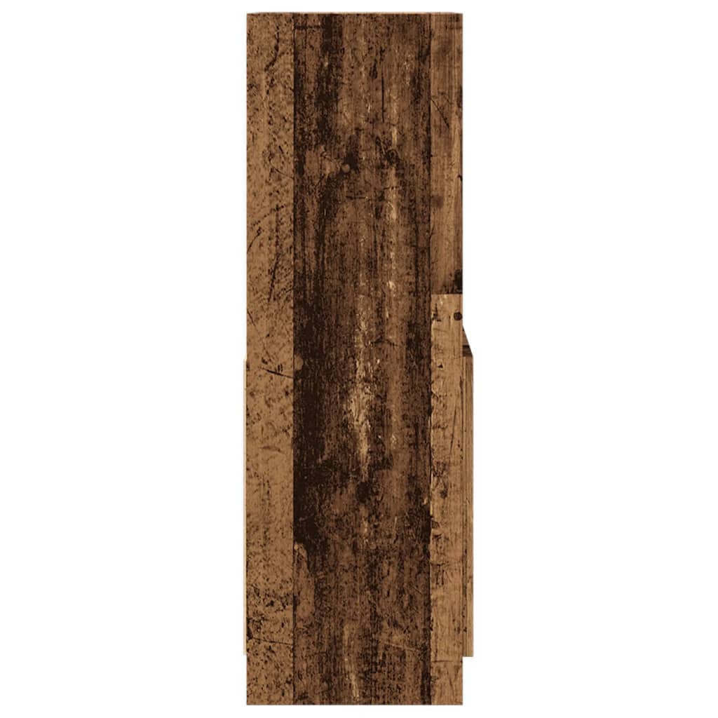 vidaXL Highboard Old Wood 63x33x100 cm Engineered Wood