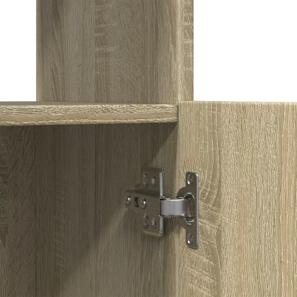 vidaXL Highboard Sonoma Oak 63x33x140 cm Engineered Wood