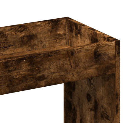 vidaXL Highboard Smoked Oak 63x33x140 cm Engineered Wood