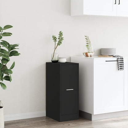 vidaXL Apothecary Cabinet Black 30x41x77,5 cm Engineered Wood