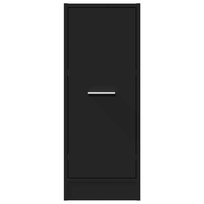 vidaXL Apothecary Cabinet Black 30x41x77.5 cm Engineered Wood