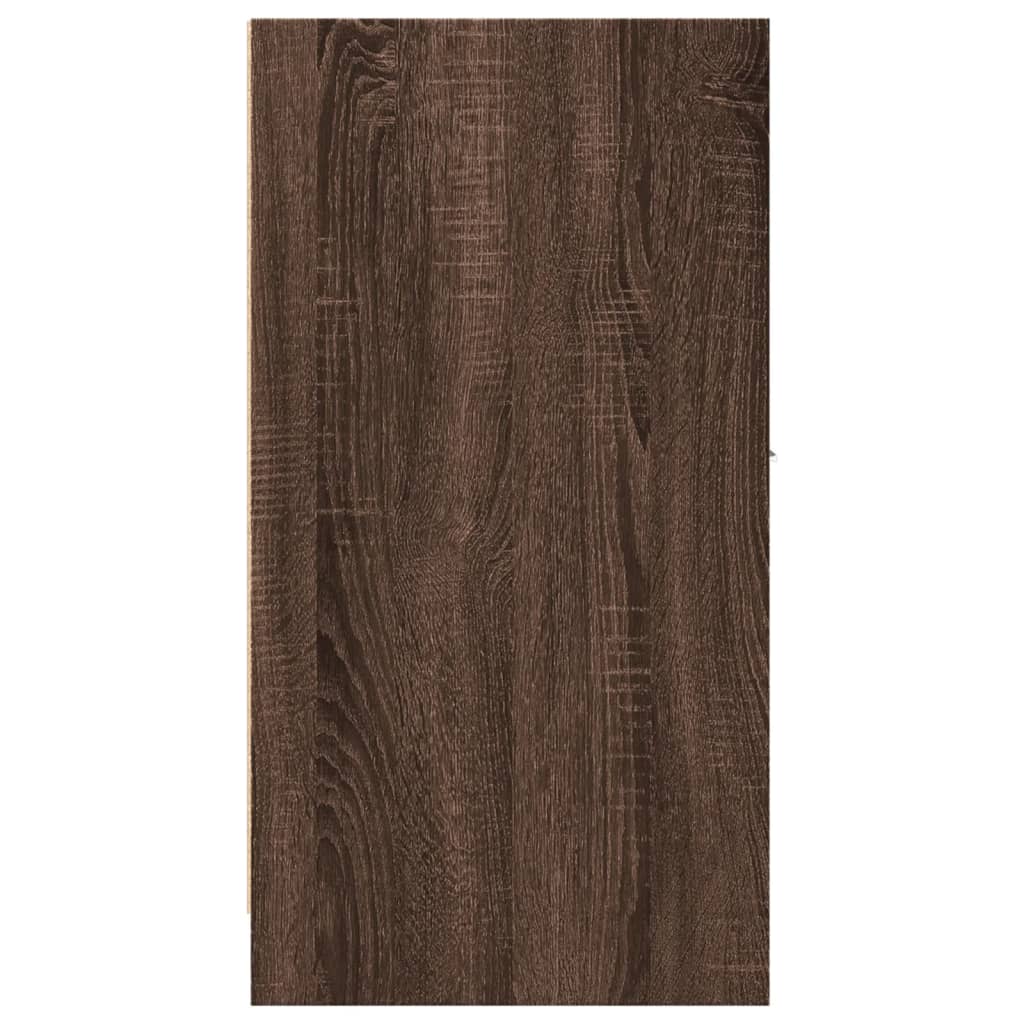 vidaXL Apothecary Cabinet Brown Oak 30x41x77.5 cm Engineered Wood